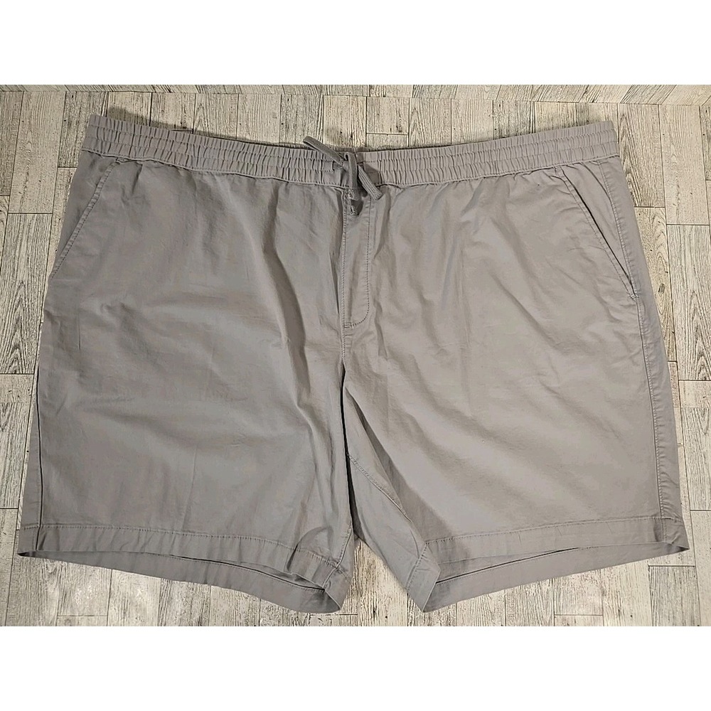Sonoma Shorts 4XB Pull On Light Gray Above the Knee Stretch 9" Inseam Mens NEW